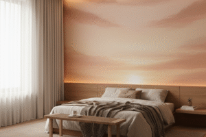 amazing sky painted wall design by ai