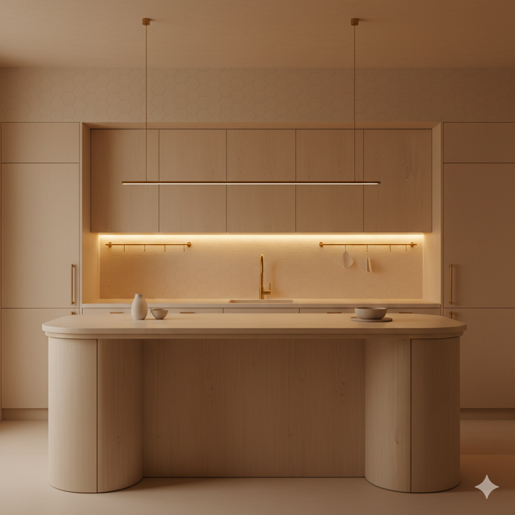 Warm golden colors boost comfort and livability.
